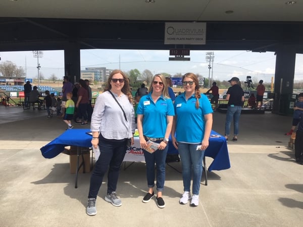 CCA of NW Arkansas staff at baseball event