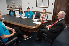 Advocacy day on the Hill visits