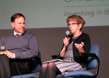 Paula Neth speaks during the "No Small Matters" panel