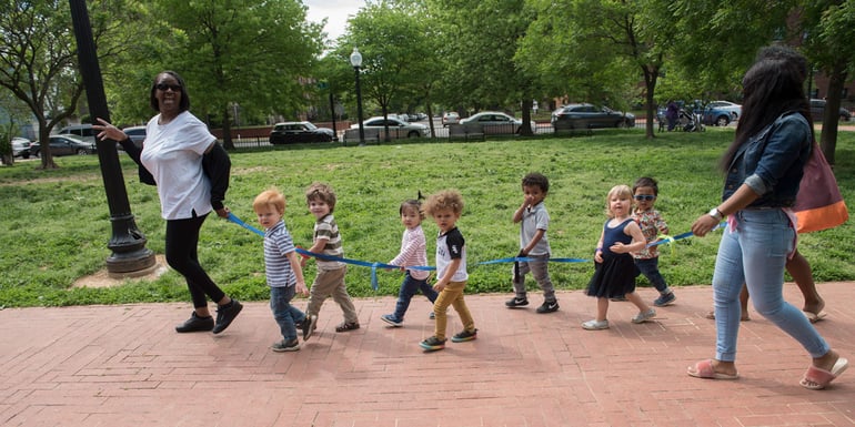 children-on-walk