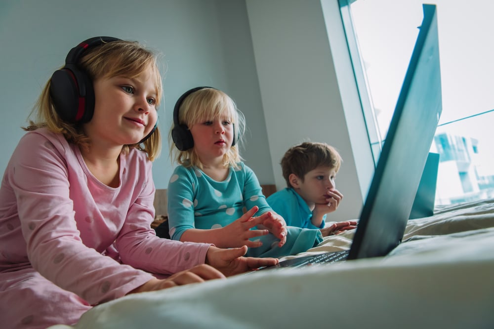 Remote Learning Pod with young children